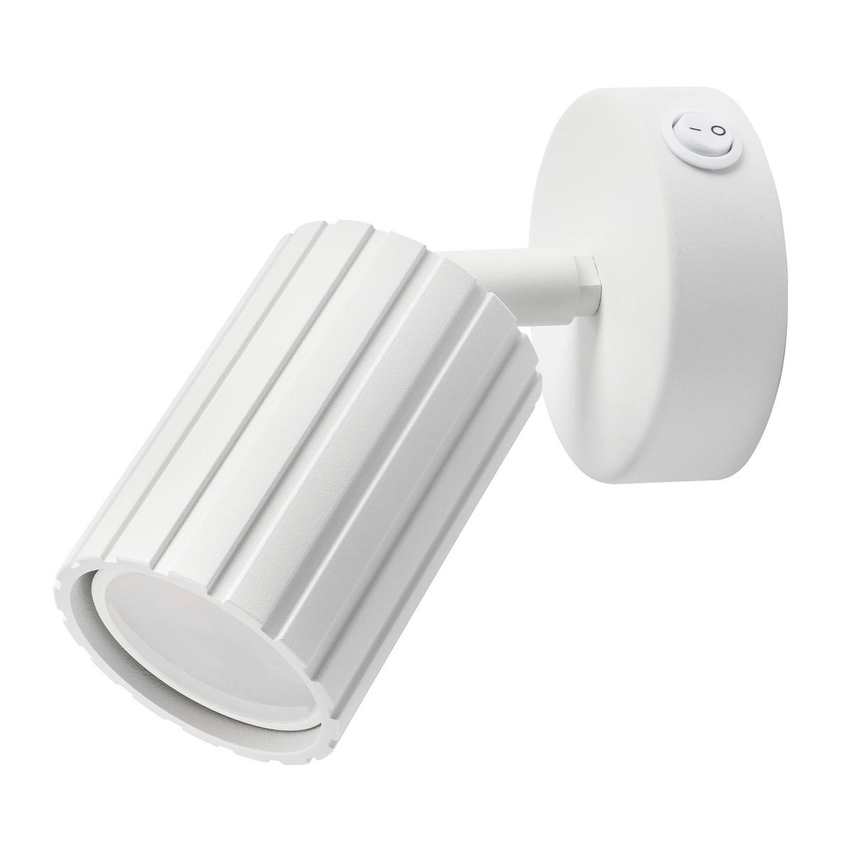 Lamkur Wandleuchte weiß Stahl B/H/L: ca. 8x16x8 cm GU10 1 Brennstellen Prisma - weiß (8,00/8,00/16,00cm) - Lamkur