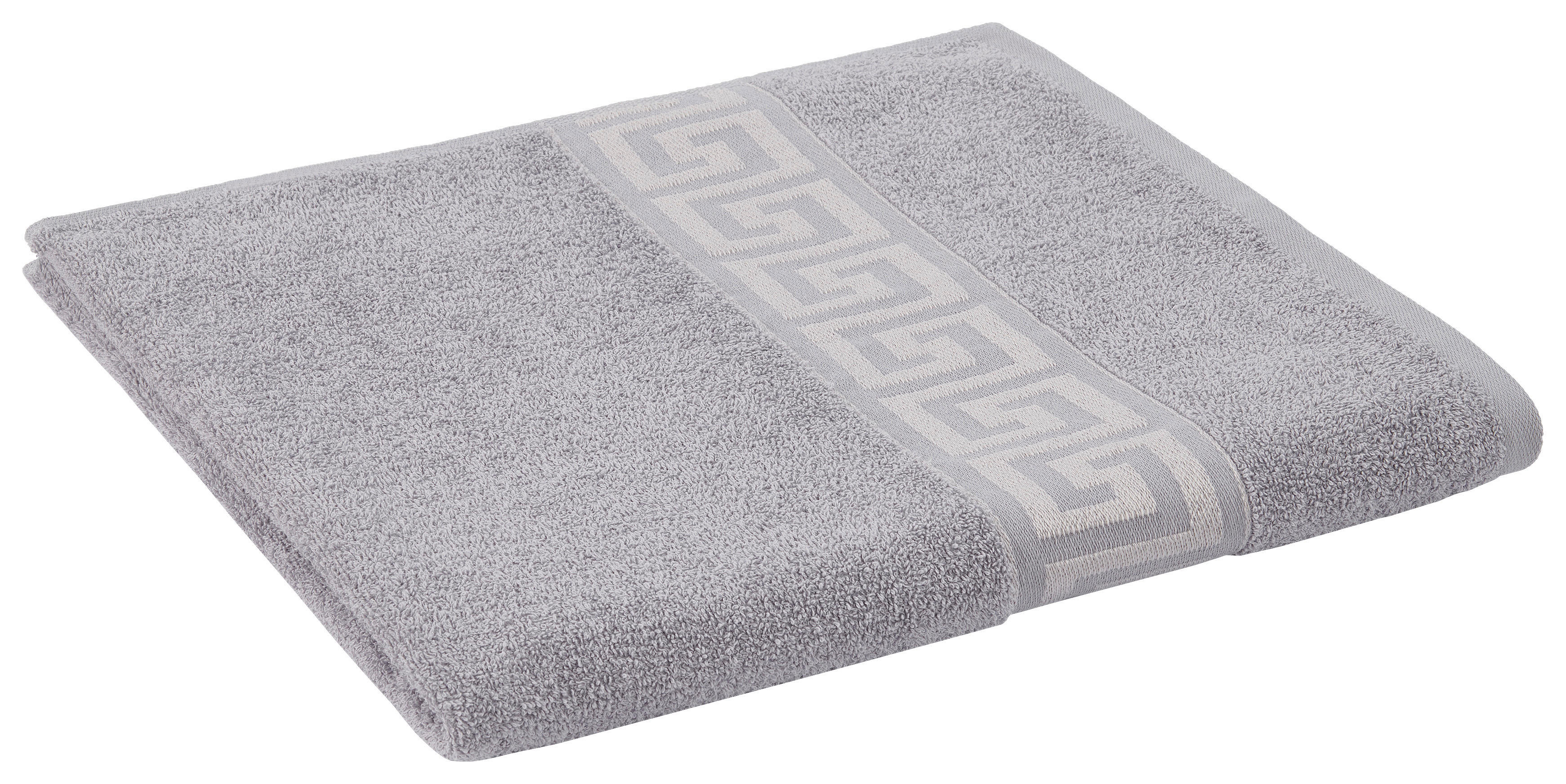 POCOline Duschtuch Mäander Mäander - silber (80,00/160,00cm) - POCOline