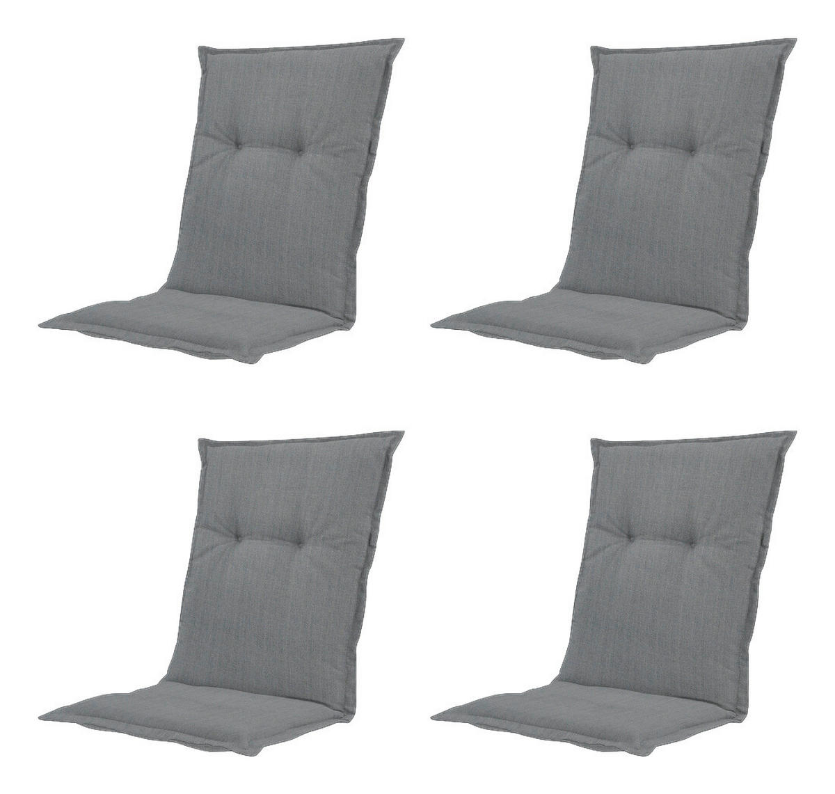 Madison Auflagen Set Basic Basic - grau (105,00/50,00/2,40cm) - Madison