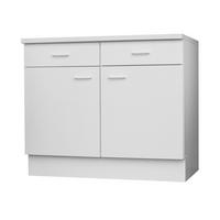 Unterschrank Top weiß matt B/H/T: ca. 100x85x60 cm Top - weiß (100,00/85,00/60,00cm) - Menke