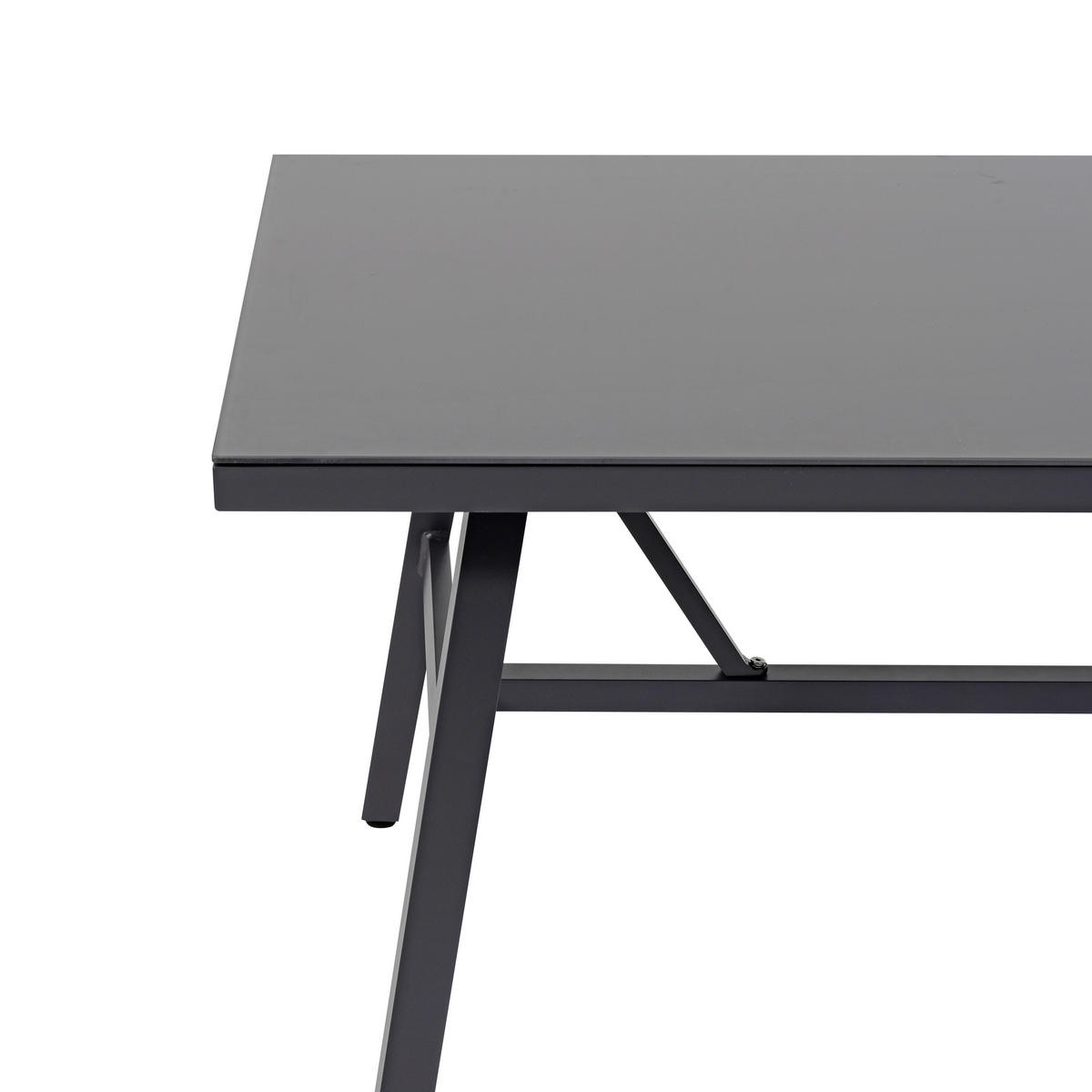 Loungeset grau Aluminium Corner_Sofaset_5tlg. - natur/dunkelgrau