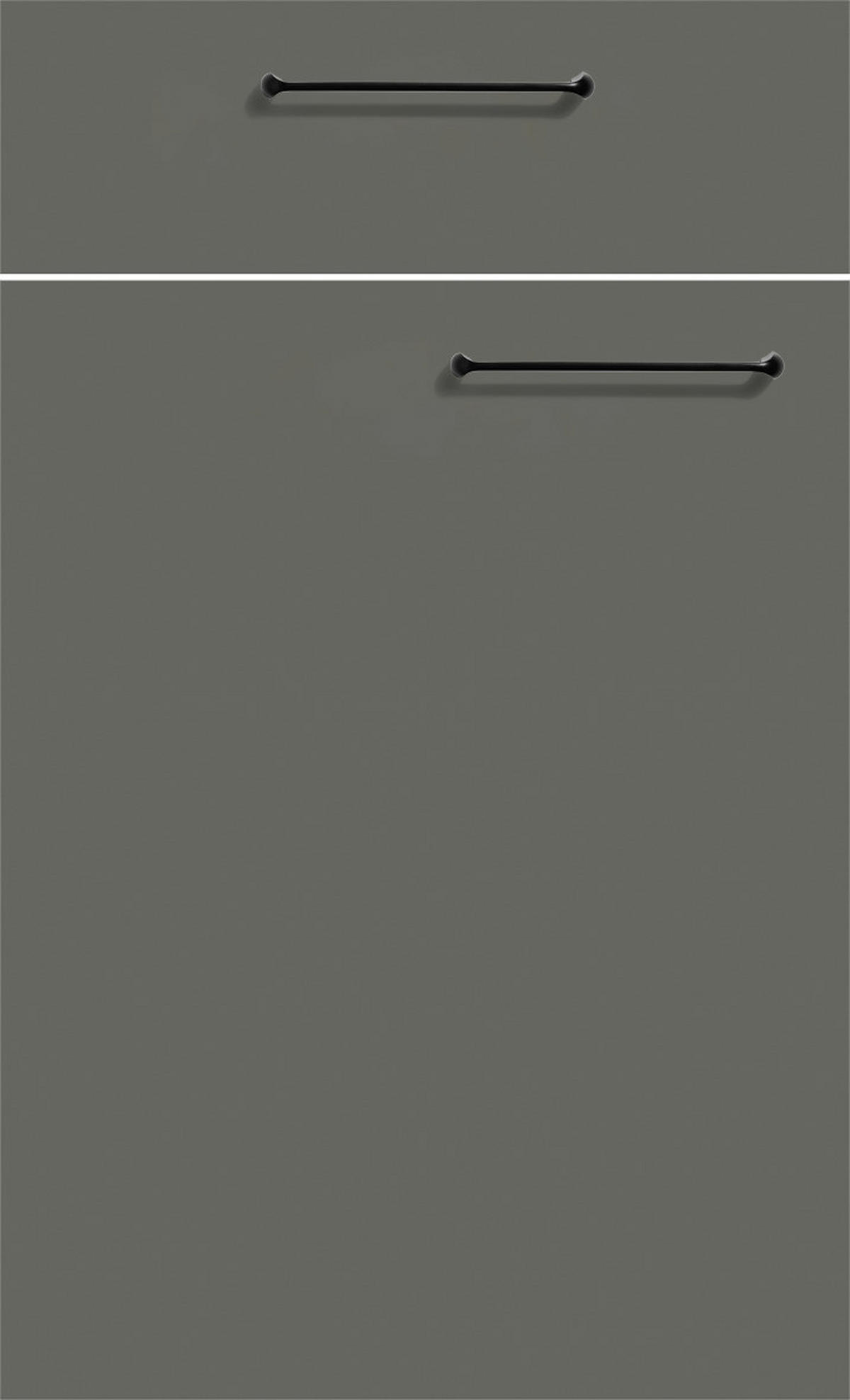 Express Küchenblock Clean hellgrau Lacklaminat supermatt B/H/T: ca. 280x225x60 cm Clean - hellgrau/Eiche (280,00/225,00/60,00cm) - Express