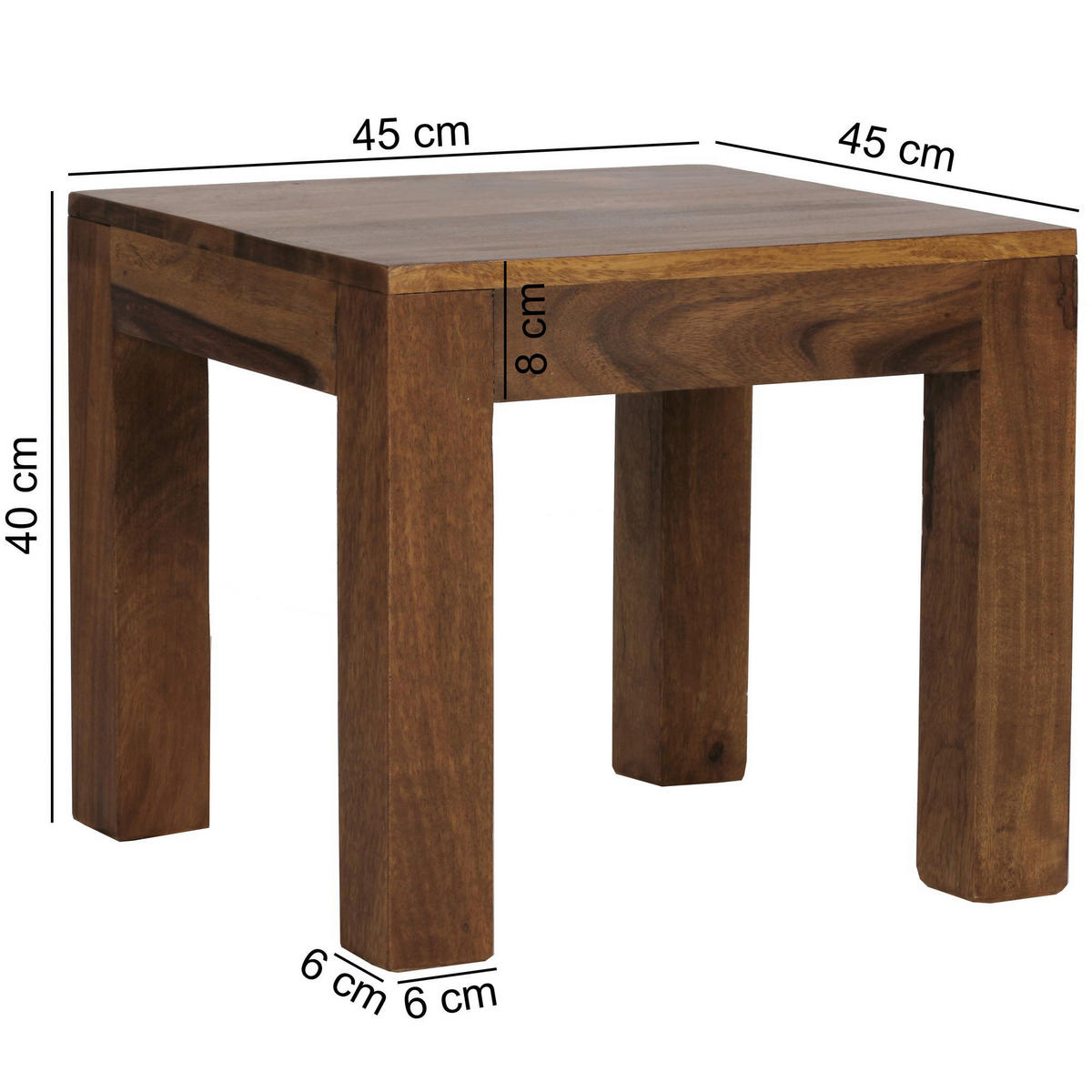Couchtisch natur B/H/T: ca. 45x40x45 cm Couchtisch - natur (45,00/40,00/45,00cm) - Wohnling