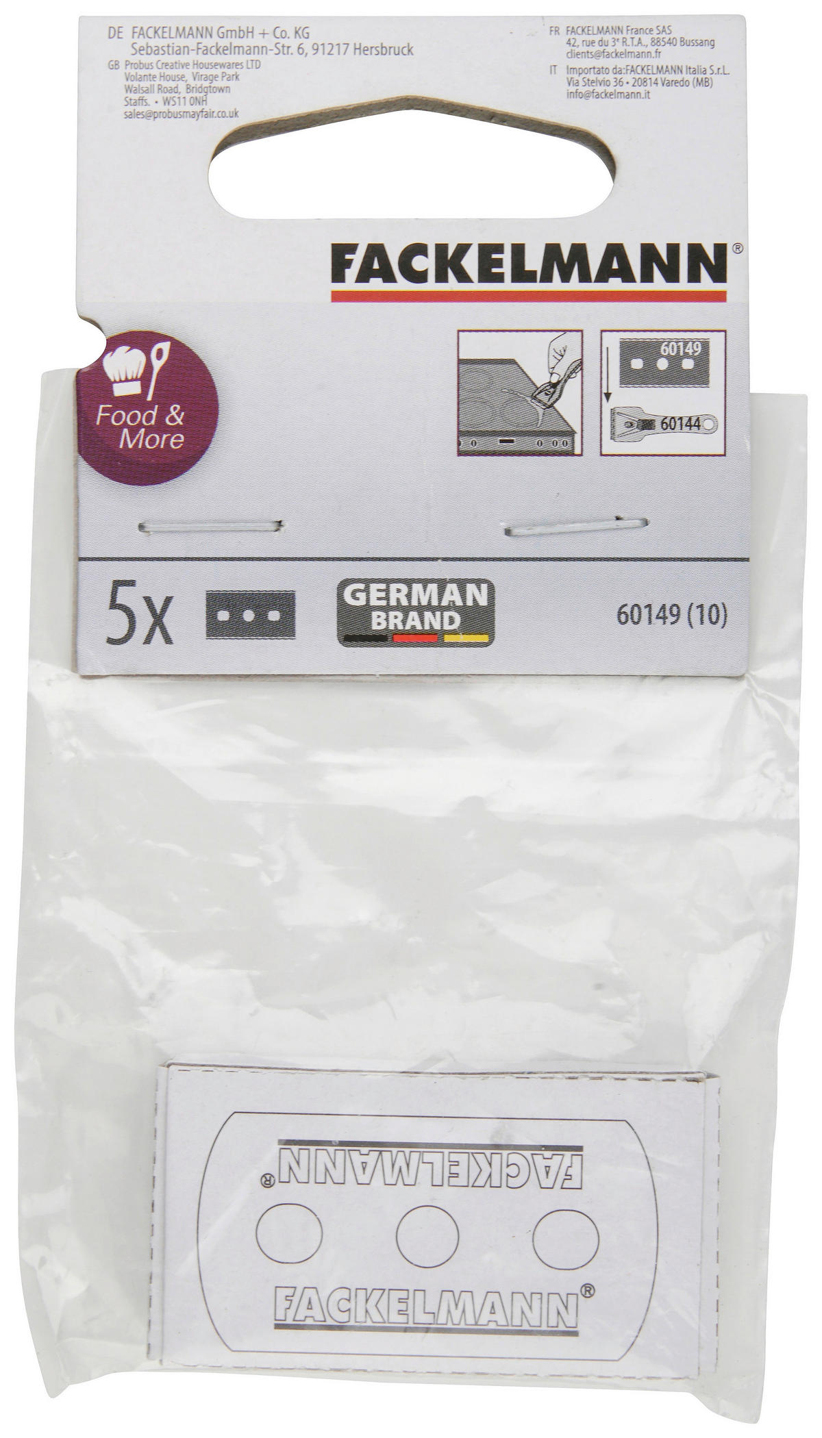 Fackelmann Ersatzklingenset Ersatzklingen_für_Glasschaber - (2,20/4,40cm) - Fackelmann