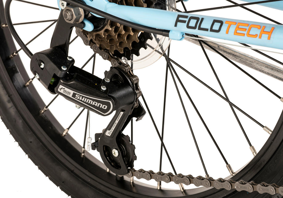DaCapo Faltrad Foldtech Foldtech 20 Zoll Rahmenhöhe 32 cm 6 Gänge blau blau ca. 20 Zoll Foldtech - blau (118,00/23,00/55,00cm) - DaCapo