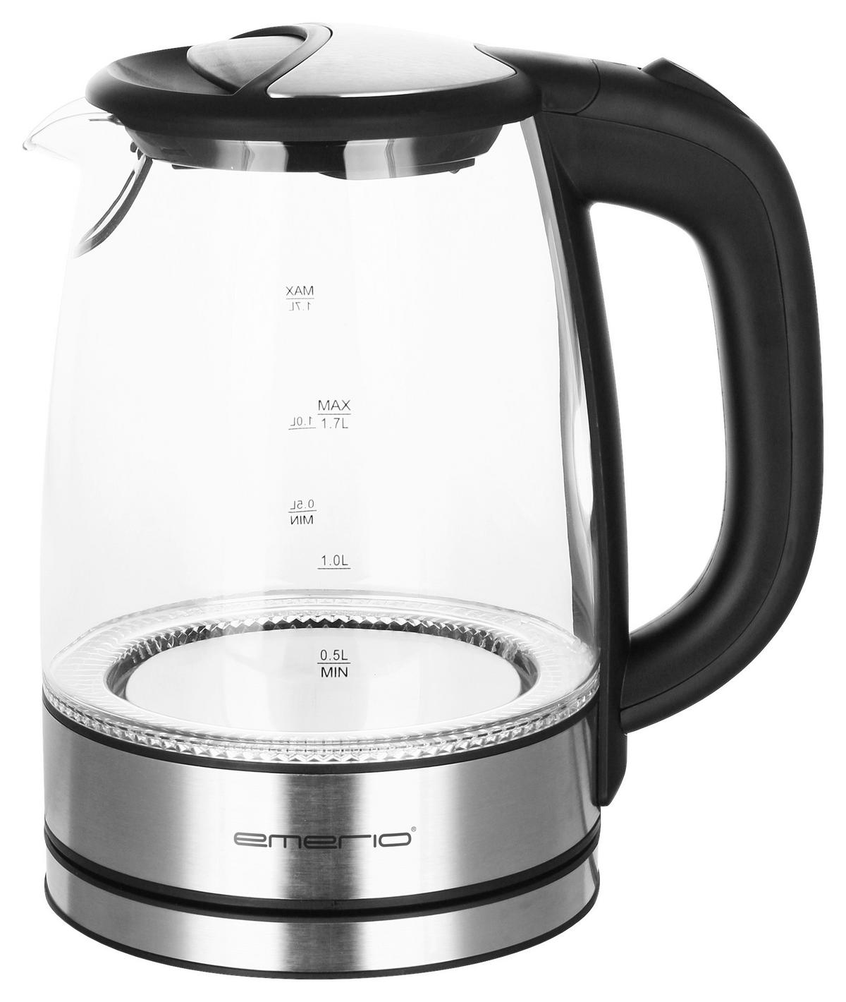 Emerio Glas-Wasserkocher Wasserkocher_Glas WK-119988.7 - schwarz - Emerio