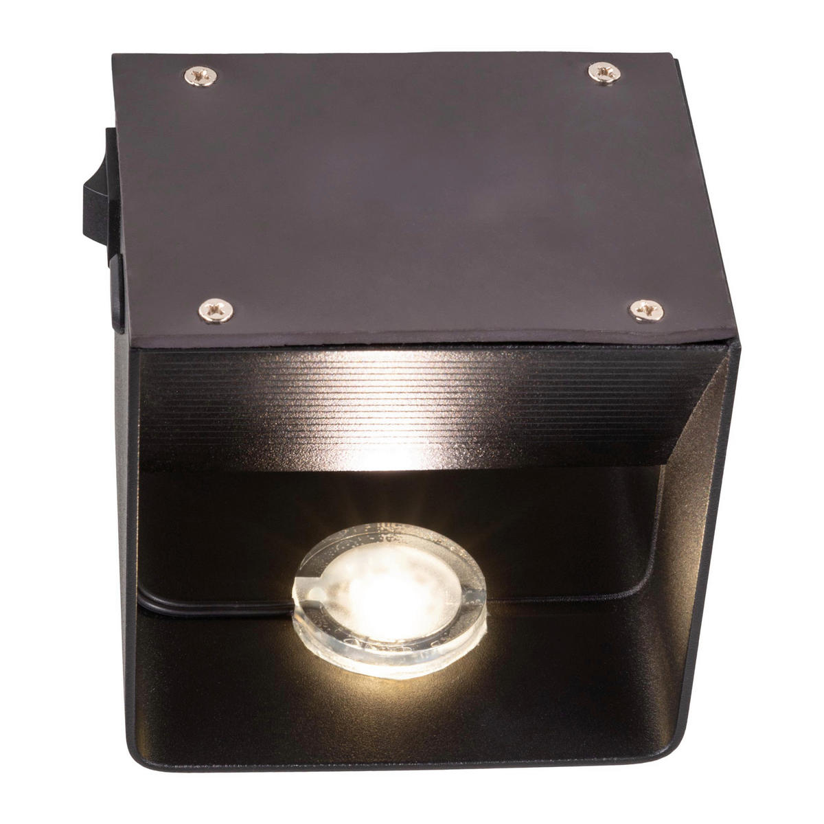 Näve Leuchten LED-Wandleuchte schwarz Metall B/H/T: ca. 10x8x10 cm CUBE - schwarz (10,00/8,00/10,00cm) - Näve Leuchten