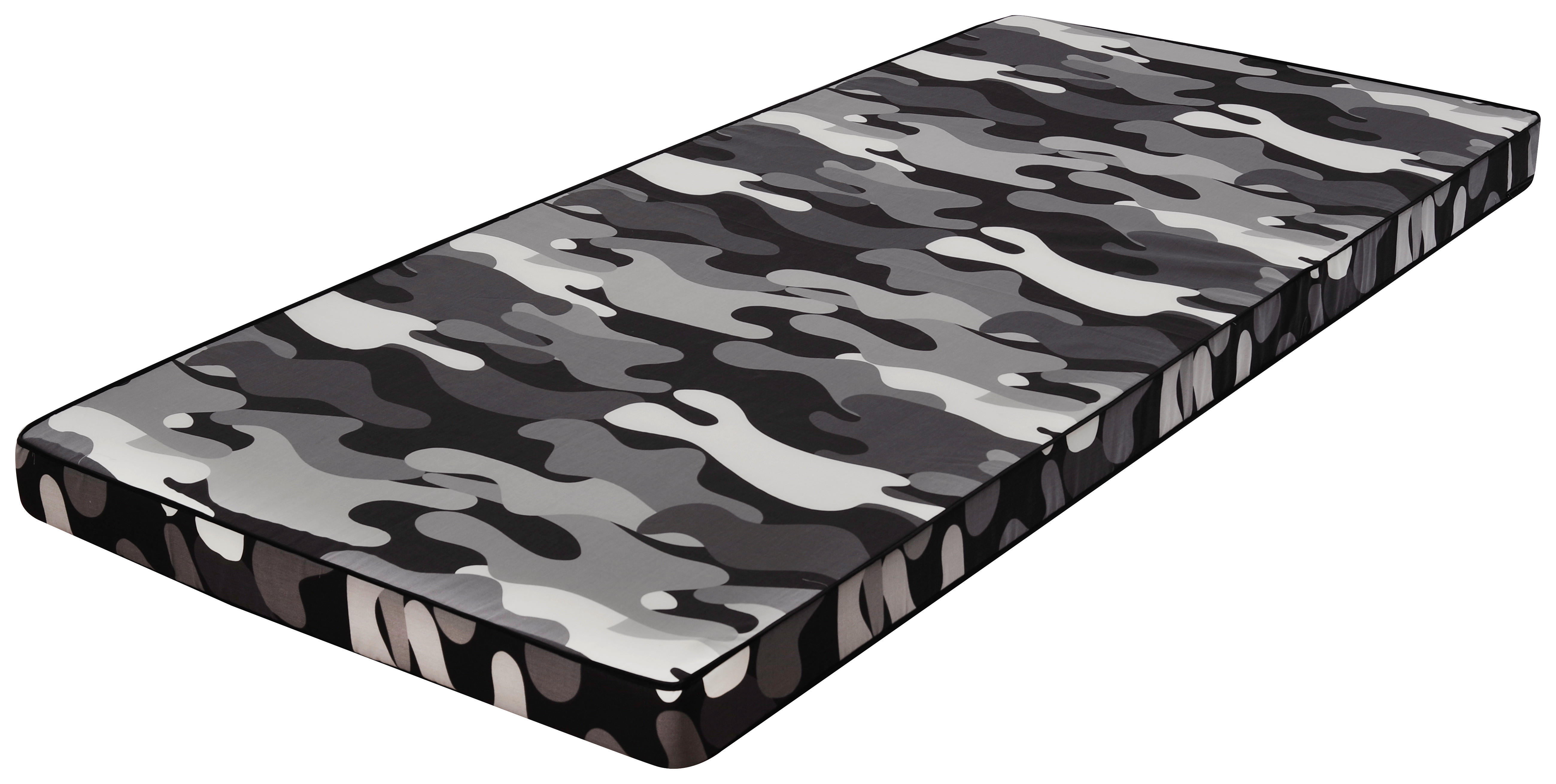 Komfortschaummatratze Military schwarz Liegefläche B/L: ca. 90x200 cm Military - schwarz/multicolor (90,00/9,00/200,00cm)