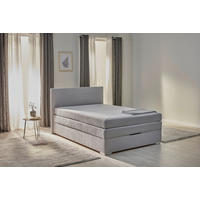 Boxspringbett Porto grau Liegefläche B/L: ca. 140x200 cm Porto - grau (147,00/105,00/211,00cm)