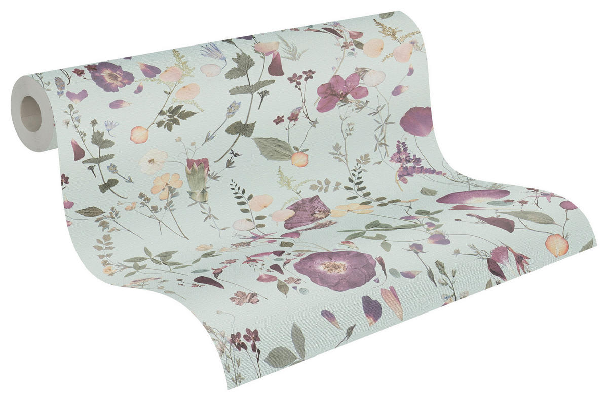 A.S.Creation Vliestapete violett gelb B/H/D: ca. 53x1005x8 cm Vliestapete - gelb/violett (8,00/1005,00cm) - A.S.Creation