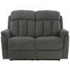 Sofa FM3216-2P grau Microfaser B/H/T: ca. 142x100x95 cm FM3216-2P - grau (142,00/100,00/95,00cm)
