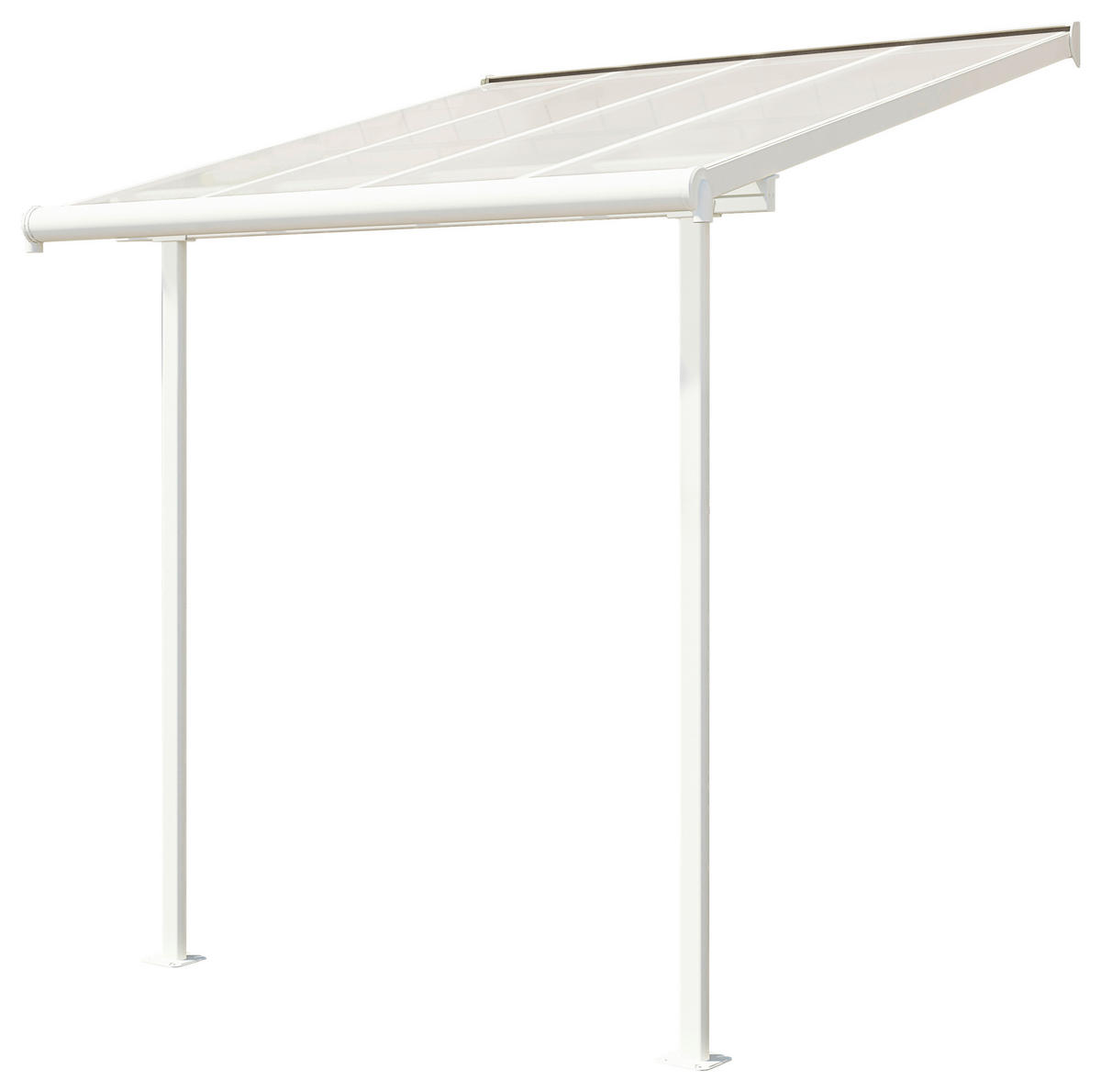 Palram Terrassendach Sierra weiß Aluminium B/H/T: ca. 230x300x230 cm Sierra - weiß (230,00/300,00/230,00cm) - Palram