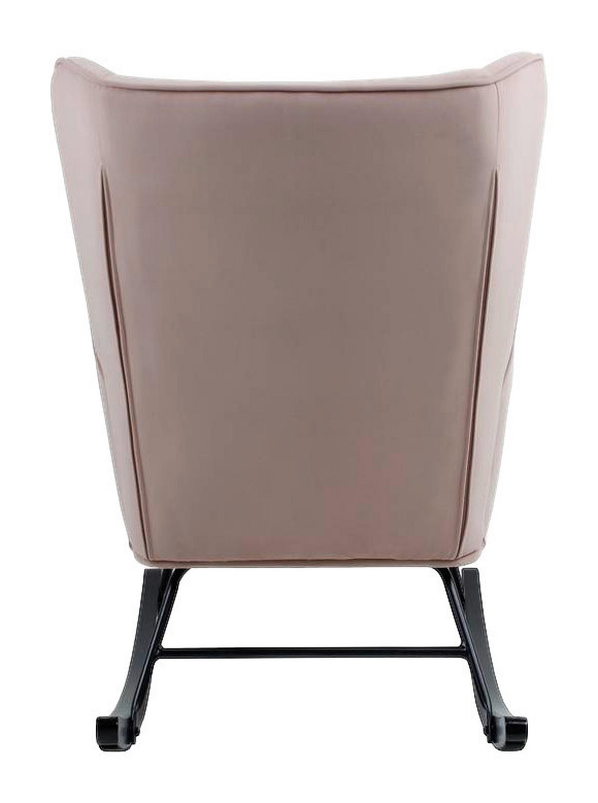 Schaukelstuhl Melorie 100 altrosa B/H/T: ca. 86x95x65 cm Melorie 100 - schwarz/altrosa (86,00/95,00/65,00cm) - 360 Living
