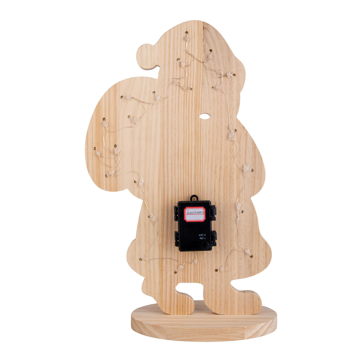 Näve Leuchten LED-Dekoleuchte Santa natur Holz B/H/T: ca. 17x80x37,7 cm Santa - natur (17,00/80,00/37,70cm) - Näve Leuchten