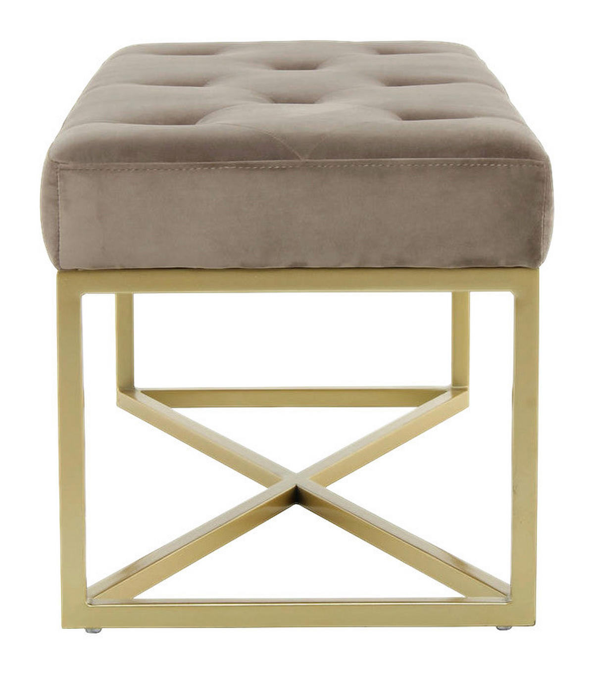 Sitzbank Cameron 100 taupe B/H/T: ca. 90x40x40 cm Cameron 100 - gold/taupe (90,00/40,00/40,00cm) - 360 Living