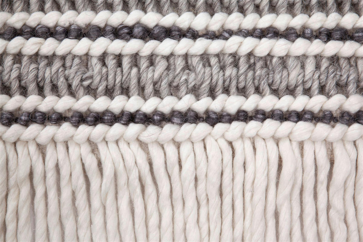 Kayoom Kurzflorteppich Natura 110 creme B/L: ca. 200x290 cm Natura 110 - creme/grau (200,00/290,00cm) - Kayoom