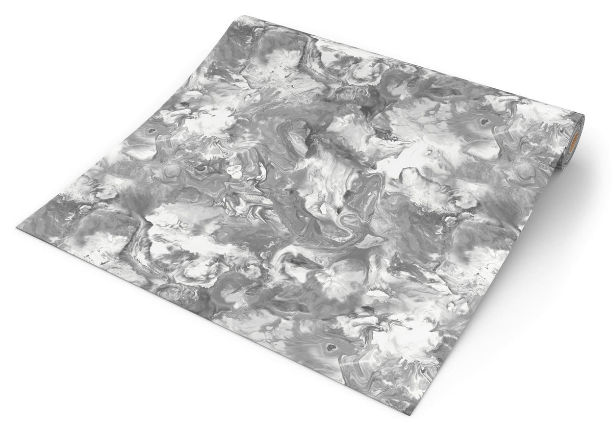 UGEPA Papiertapete Marmoroptik grau silber B/L: ca. 53x1005 cm Papiertapete_L798-59 - silber/grau (53,00/1005,00cm) - UGEPA