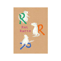 Komar Poster ABC Animal R Buchstaben B/L: ca. 40x50 cm ABC Animal R - (40,00/50,00cm) - Komar