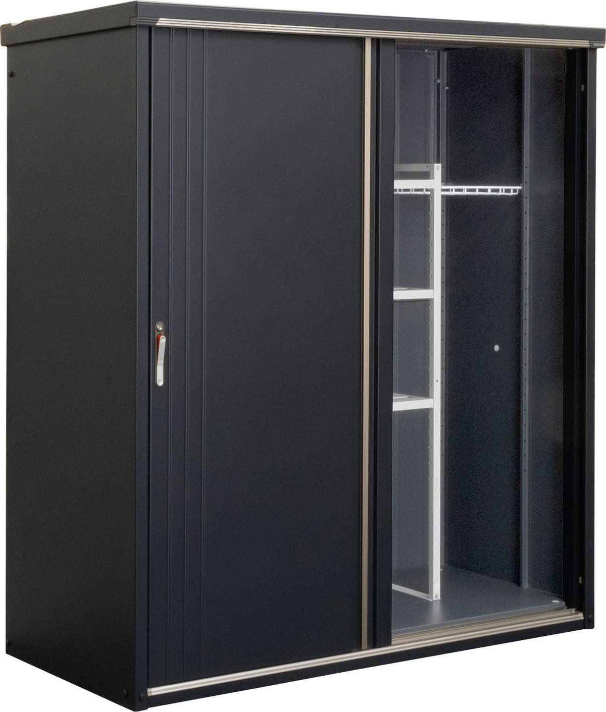 Takubo Geräteschrank Castra B/H/L: ca. 170x190x75 cm Castra - anthrazit (75,00/170,00/190,00cm) - Takubo