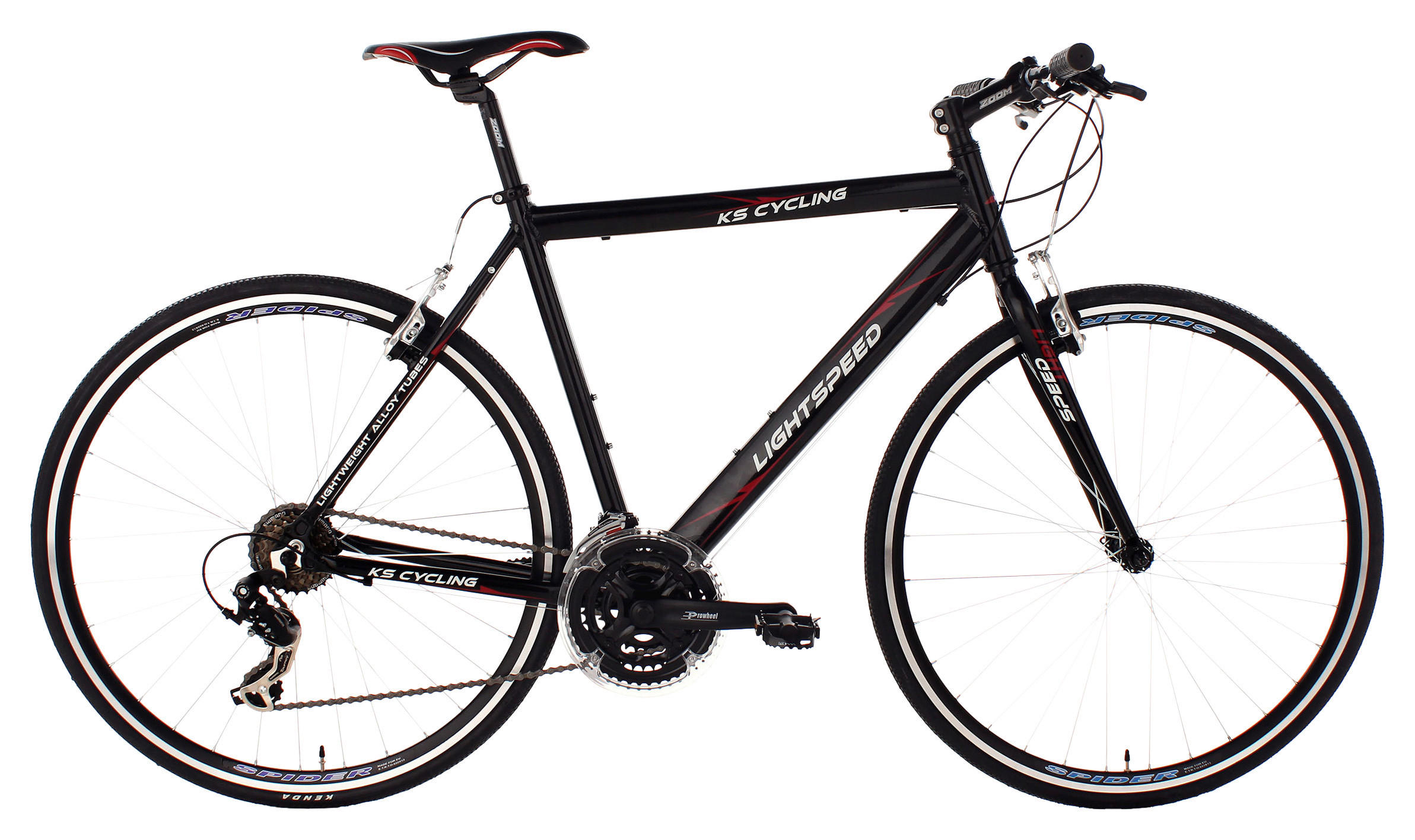 KS-Cycling Fitnessrad Lightspeed Lightspeed 28 Zoll Rahmenhöhe 60 cm 21 Gänge schwarz schwarz ca. 28 Zoll Lightspeed - schwarz (60,00cm) - KS-Cycling