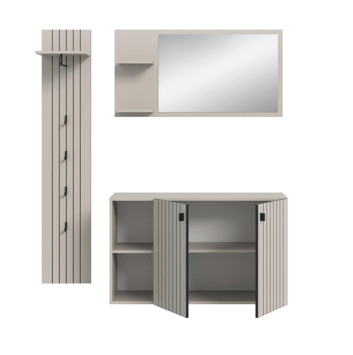 Garderobenset STATION Cashmere B/H/T: ca. 152x192x37 cm STATION - Cashmere (152,00/192,00/37,00cm) - xonox.home