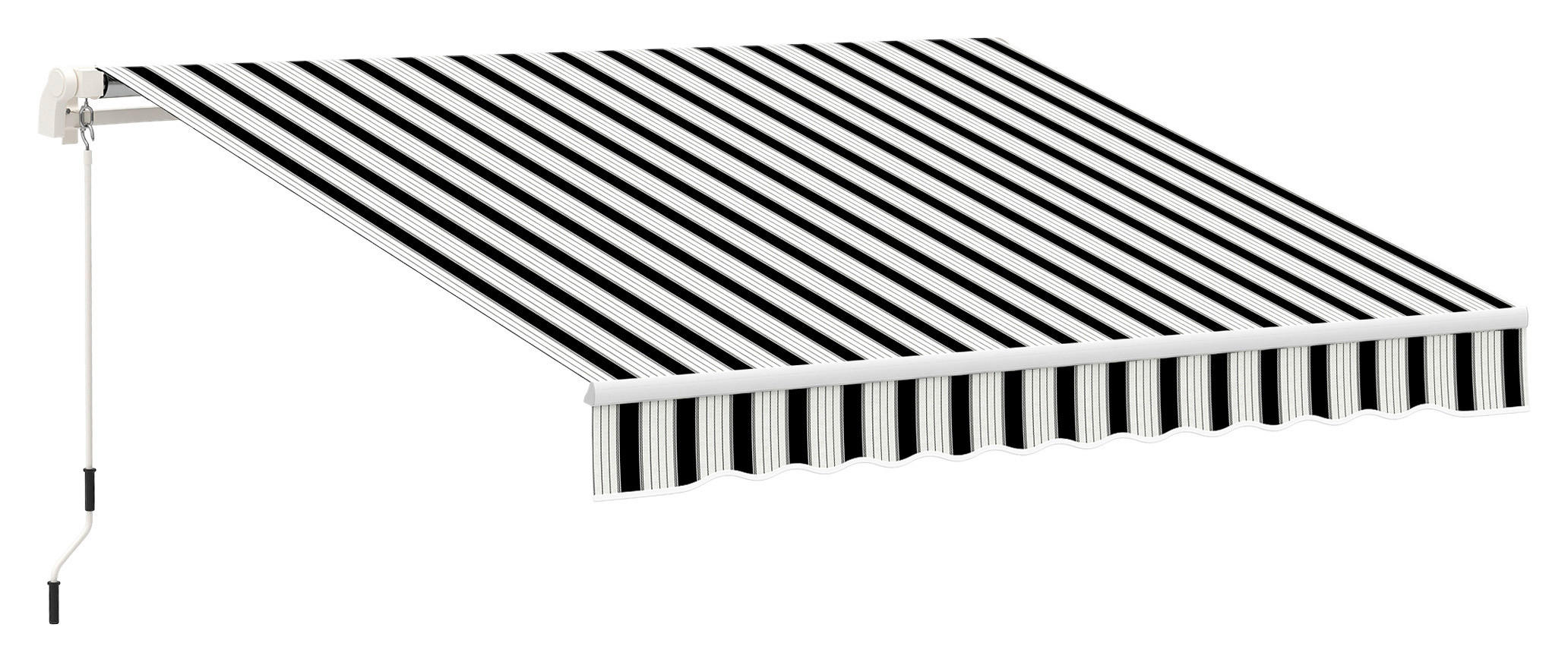 Gelenkmarkise weiß B/L: ca. 245x395 cm Gelenkmarkise - blau/weiß (245,00/395,00cm) - Outsunny