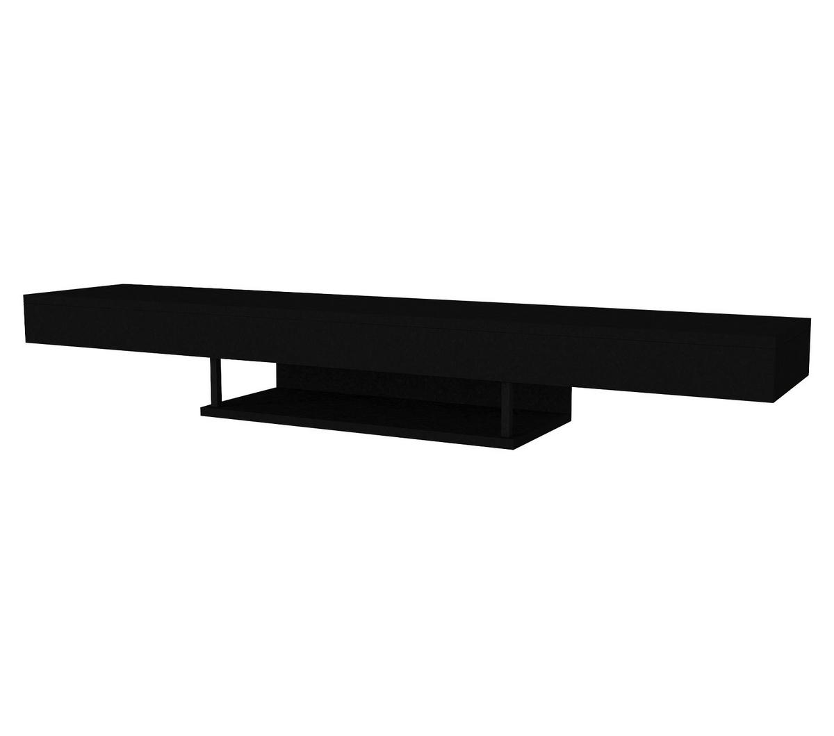 TV-Lowboard Alberes schwarz B/H/T: ca. 150x22x29,6 cm Alberes - schwarz (150,00/22,00/29,60cm) - moebel17