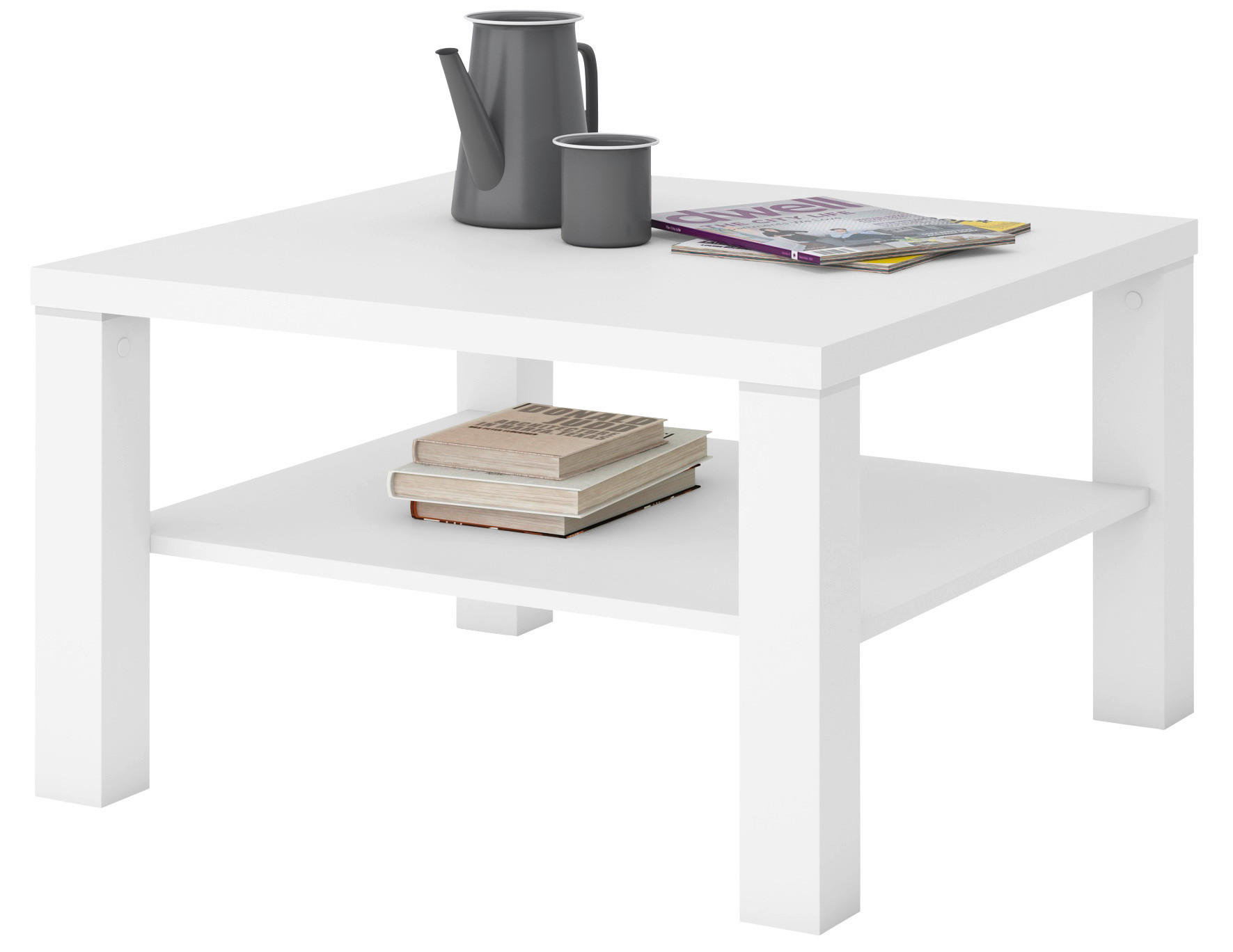 Couchtisch Coffee CFT540 Alpinweiß Nachbildung B/H/T: ca. 75x45x75 cm Coffee CFT540 - Alpinweiß (75,00/45,00/75,00cm)