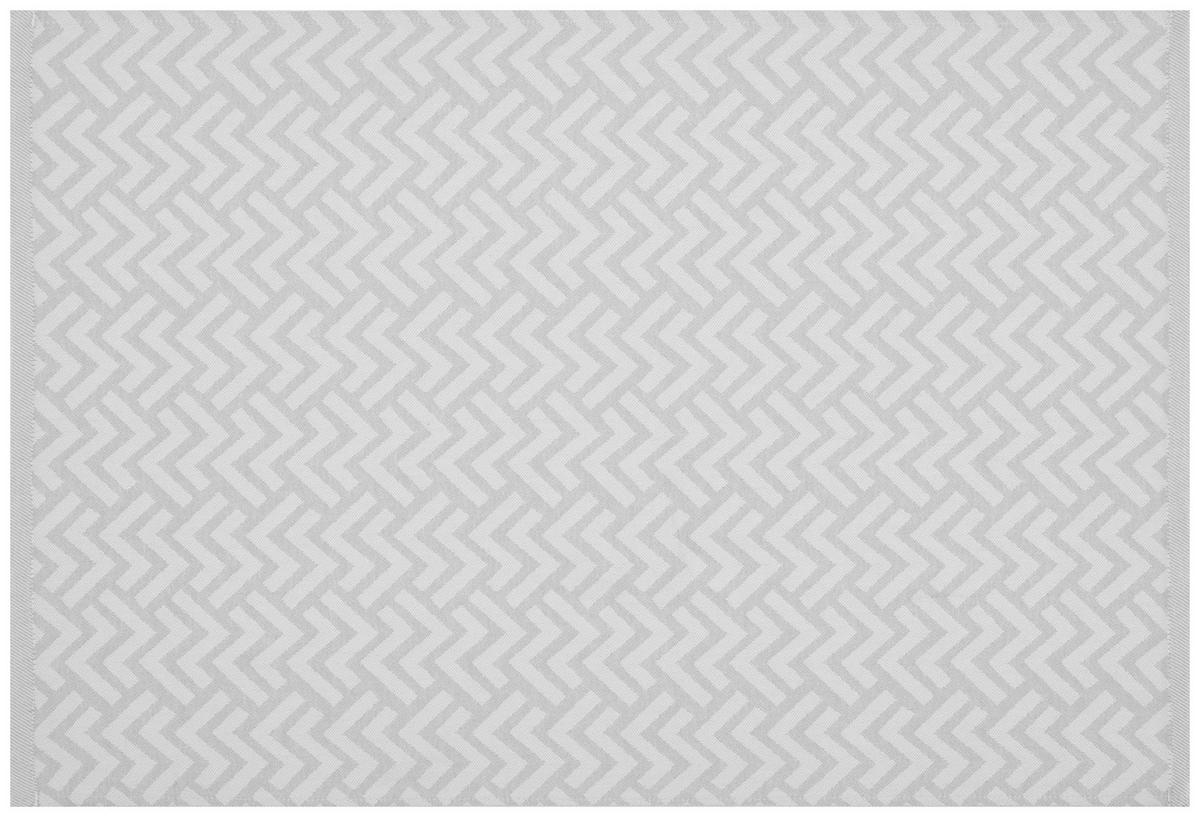 Geschirrtuch Geschirrtuch 50x70cm ZickZack - hellgrau (50,00/70,00cm)