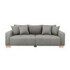 Big Sofa Alpha New dunkelgrau Microfaser B/H/T: ca. 244x85x112 cm Alpha New - buche/dunkelgrau (244,00/85,00/112,00cm)