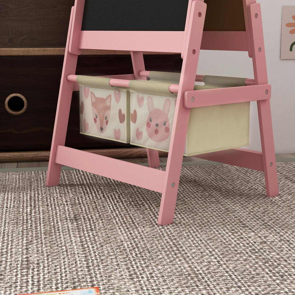 AIYAPLAY Kindertafel B/H/L: ca. 46,5x93x54 cm Kindertafel - rosa (54,00/46,50/93,00cm) - AIYAPLAY