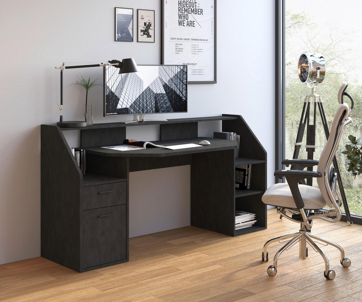 Gaming-Schreibtisch Zocker B/H/T: ca. 180x92x50 cm Zocker - (180,00/92,00/50,00cm)