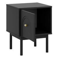 Nachtkonsole MAZOMA schwarz gold Optik B/H/T: ca. 41,5x53,5x39 cm MAZOMA - gold/schwarz (41,50/53,50/39,00cm) - WIPMEB