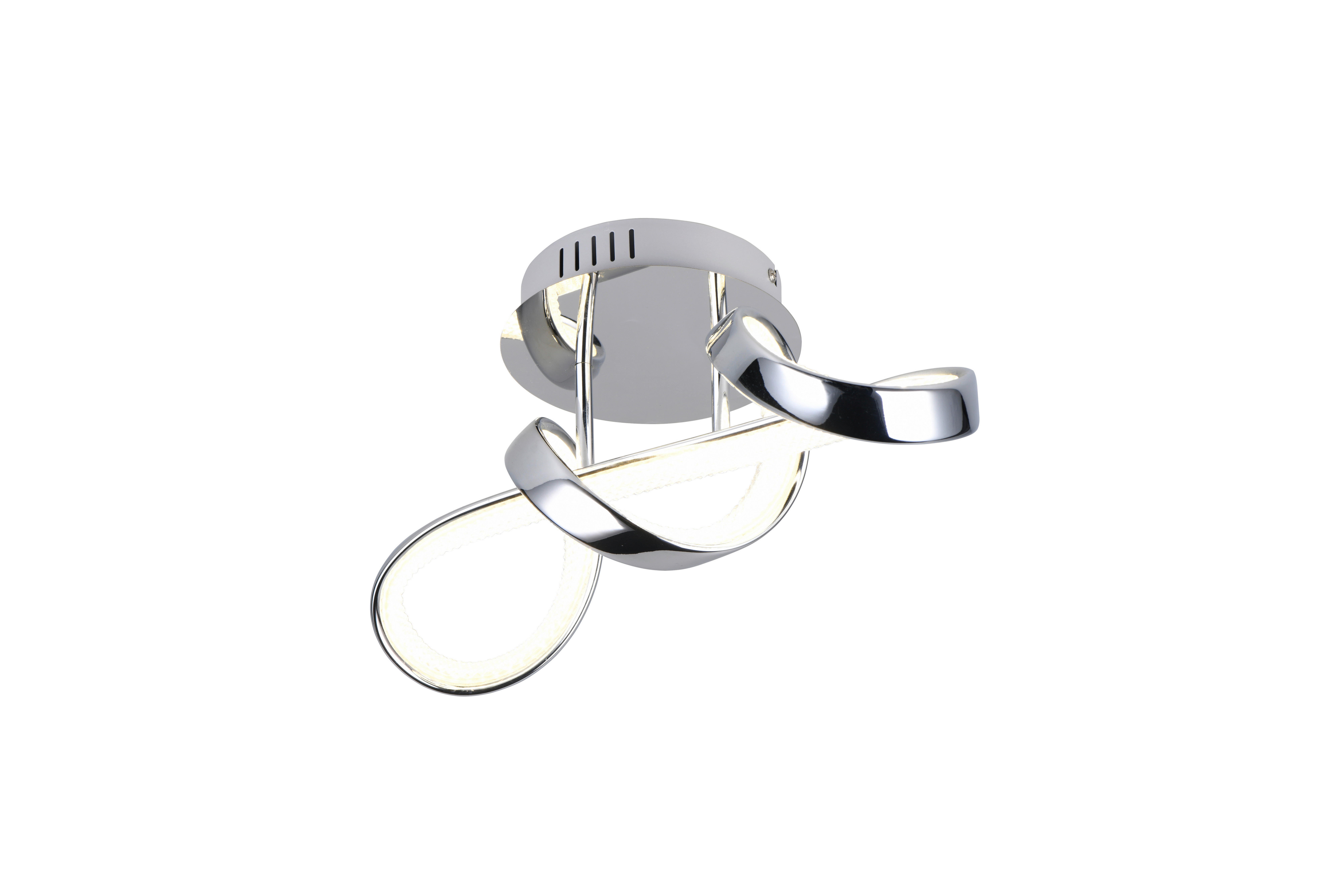 Reality LED-Wandleuchte Padua R27281106 Chrom Metall B/H/T: ca. 22x40x17,5 cm 1 Brennstellen Padua - Chrom (22,00/40,00/17,50cm) - Reality