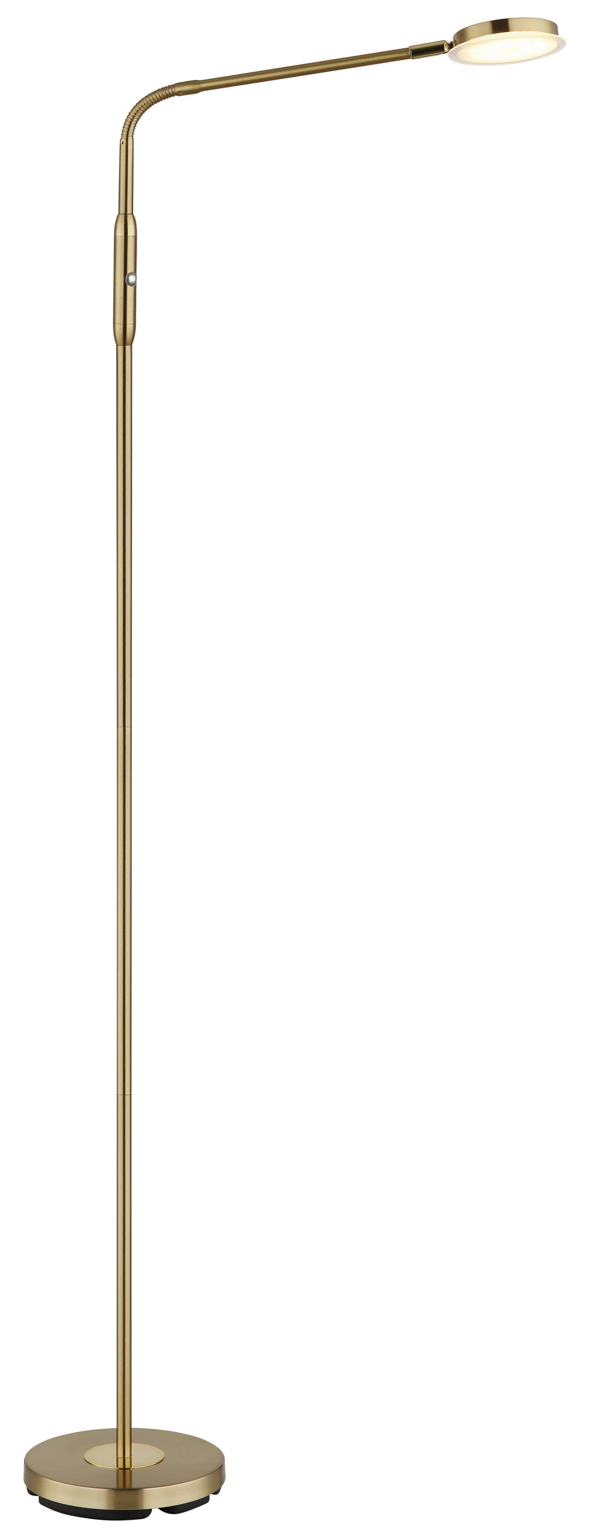 GLOBO Stehleuchte messing Metall B/H/L: ca. 20x173x52 cm 1 Brennstellen SILVIO - messing (52,00/20,00/173,00cm) - GLOBO