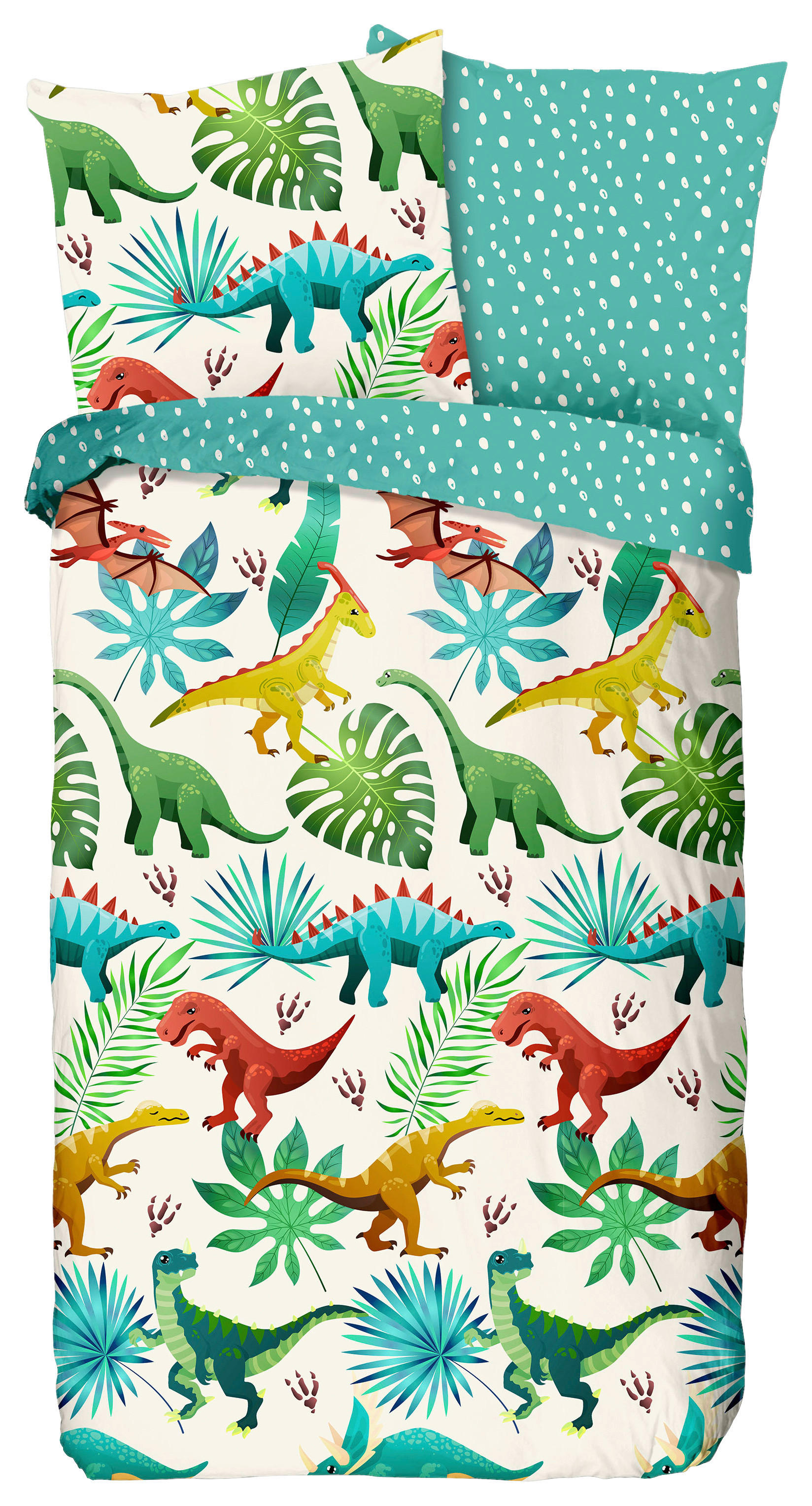 Baumwoll Bettwäsche Dinos Renforce Dinos - Multi (135,00/200,00cm) - Good Morning