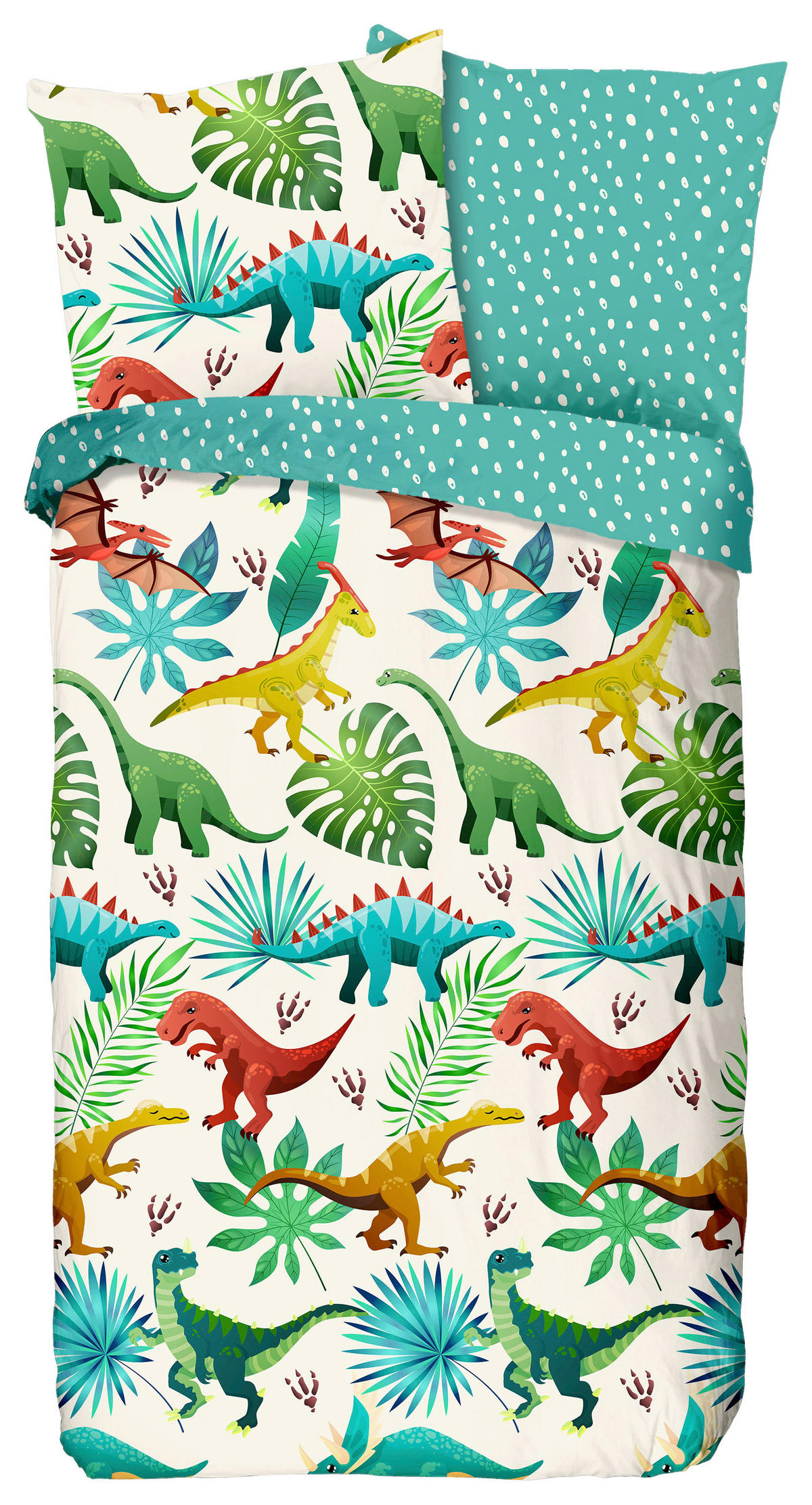 Baumwoll Bettwäsche Dinos Renforce Dinos - Multi (135,00/200,00cm) - Good Morning