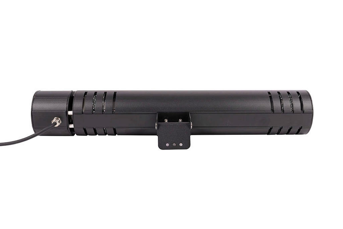 BHP Terassenheizstrahler Lettland B992323 schwarz Aluminium B/H/T: ca. 63x10,5x16,2 cm ca. 2000 W Terrassenheizer Lettland B992323 - schwarz (63,00/10,50/16,20cm) - BHP