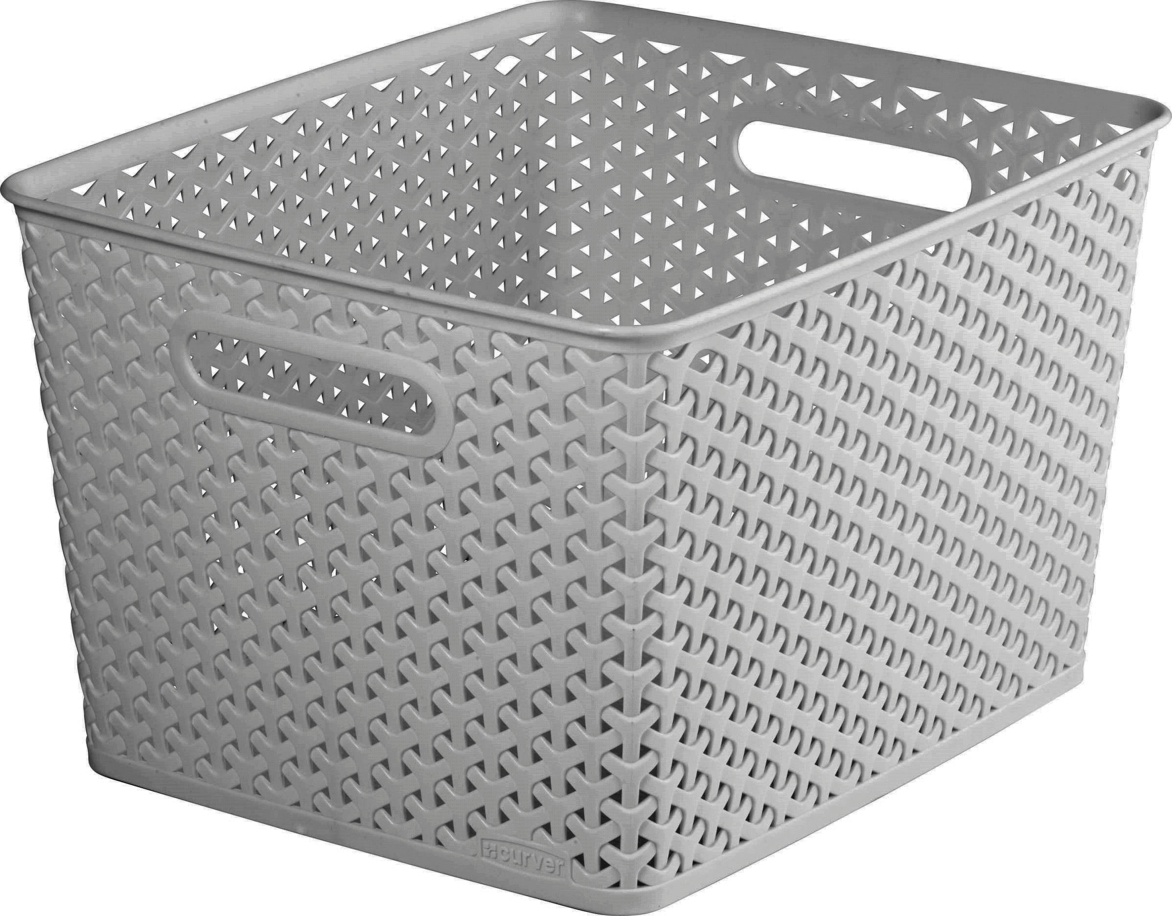 Curver Aufbewahrungskorb hellgrau B/H/L: ca. 29,5x22x33,5 cm Aufbewahrungskorb_MyStyle - hellgrau (33,50/29,50/22,00cm) - Curver