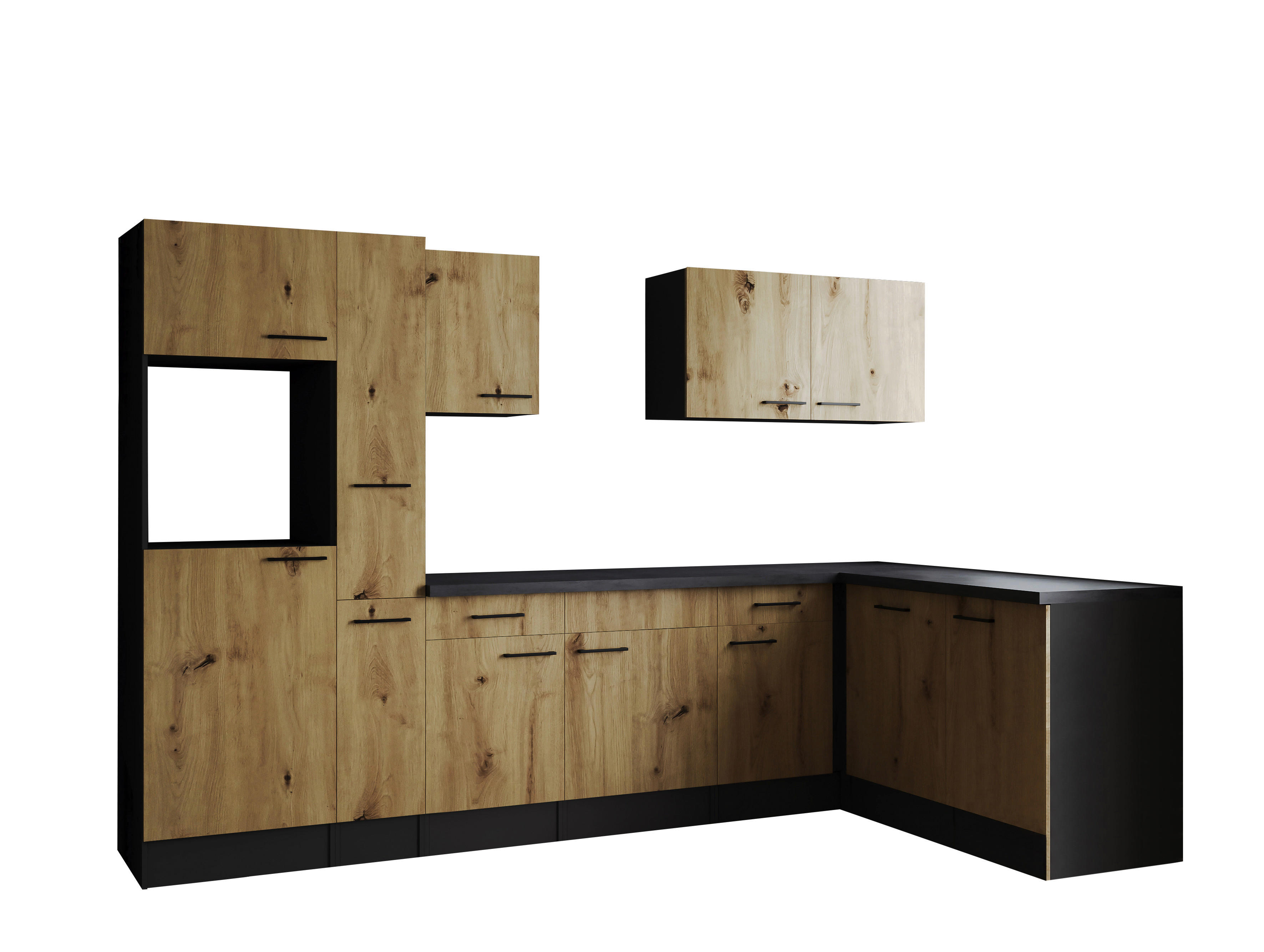 Winkelküche Oliver B/H/T: ca. 310x205x172 cm Oliver - granit/grau (310,00/205,00/172,00cm) - Respekta