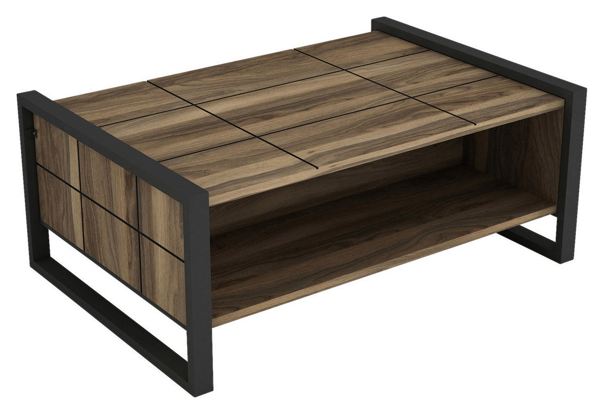 Couchtisch Lost walnuss Nachbildung B/H/T: ca. 94,4x38x64,5 cm Lost - walnuss (94,40/38,00/64,50cm) - moebel17