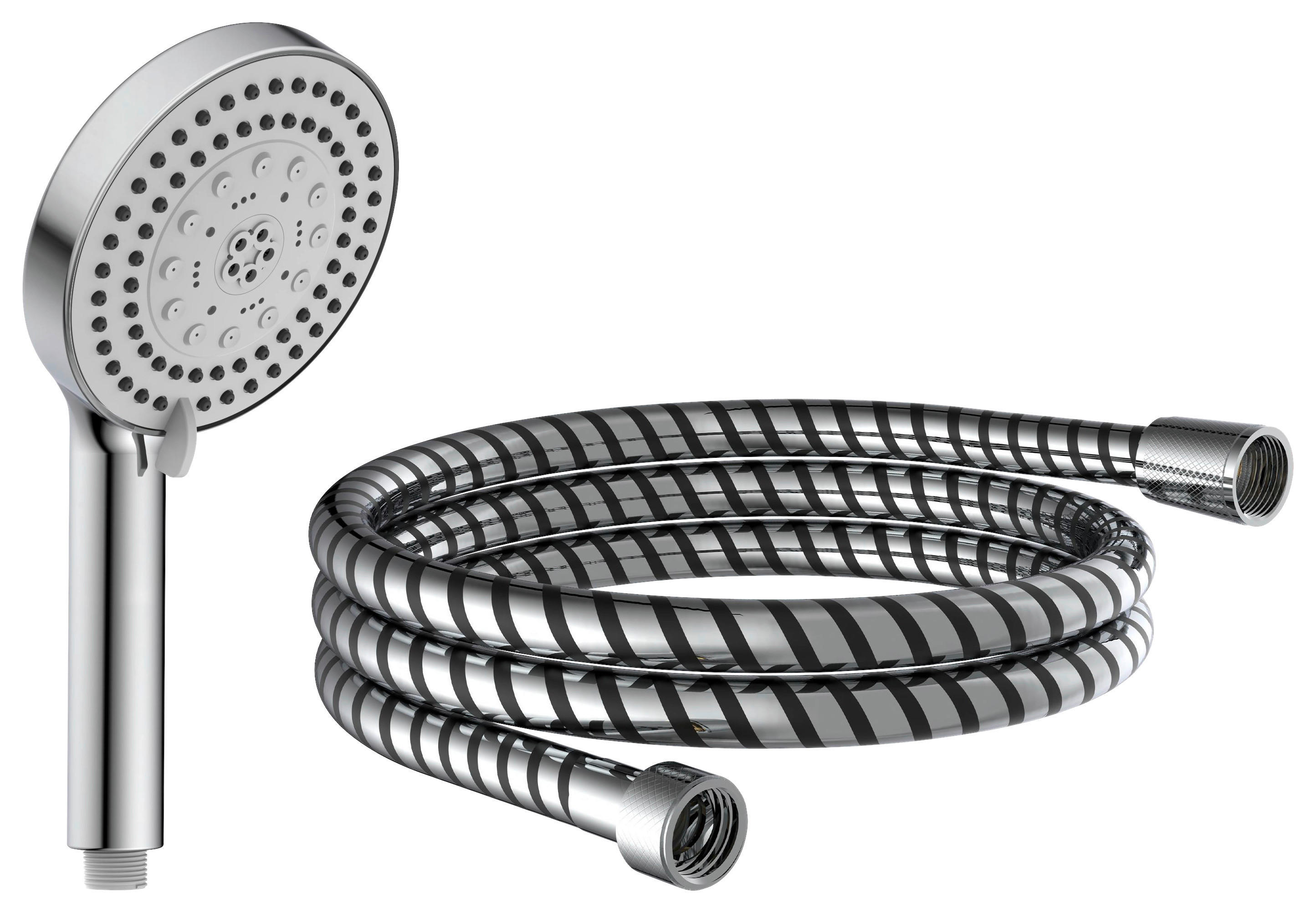 Handbrause-Set Chrom L/D: ca. 150x12 cm Handbrauseset_Storm - Chrom (12,00cm) - EISL
