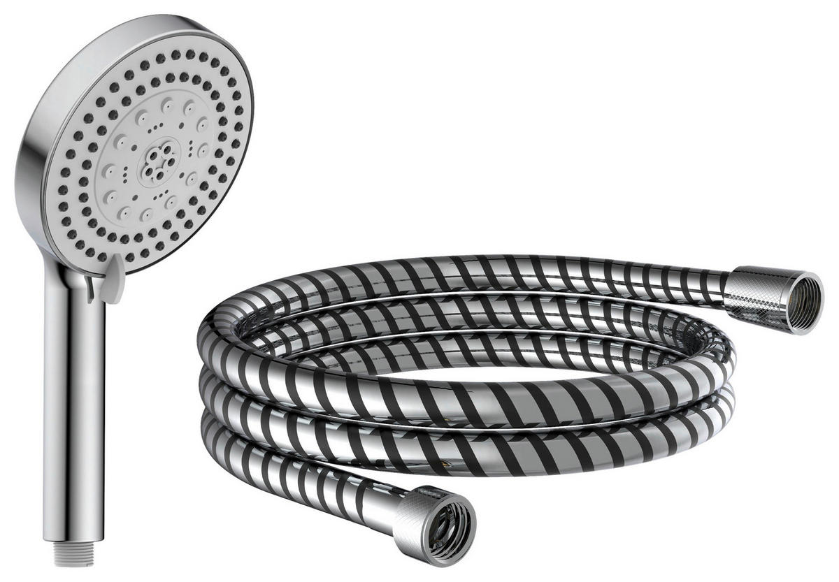 Handbrause-Set Chrom L/D: ca. 150x12 cm Handbrauseset_Storm - Chrom (12,00cm) - EISL