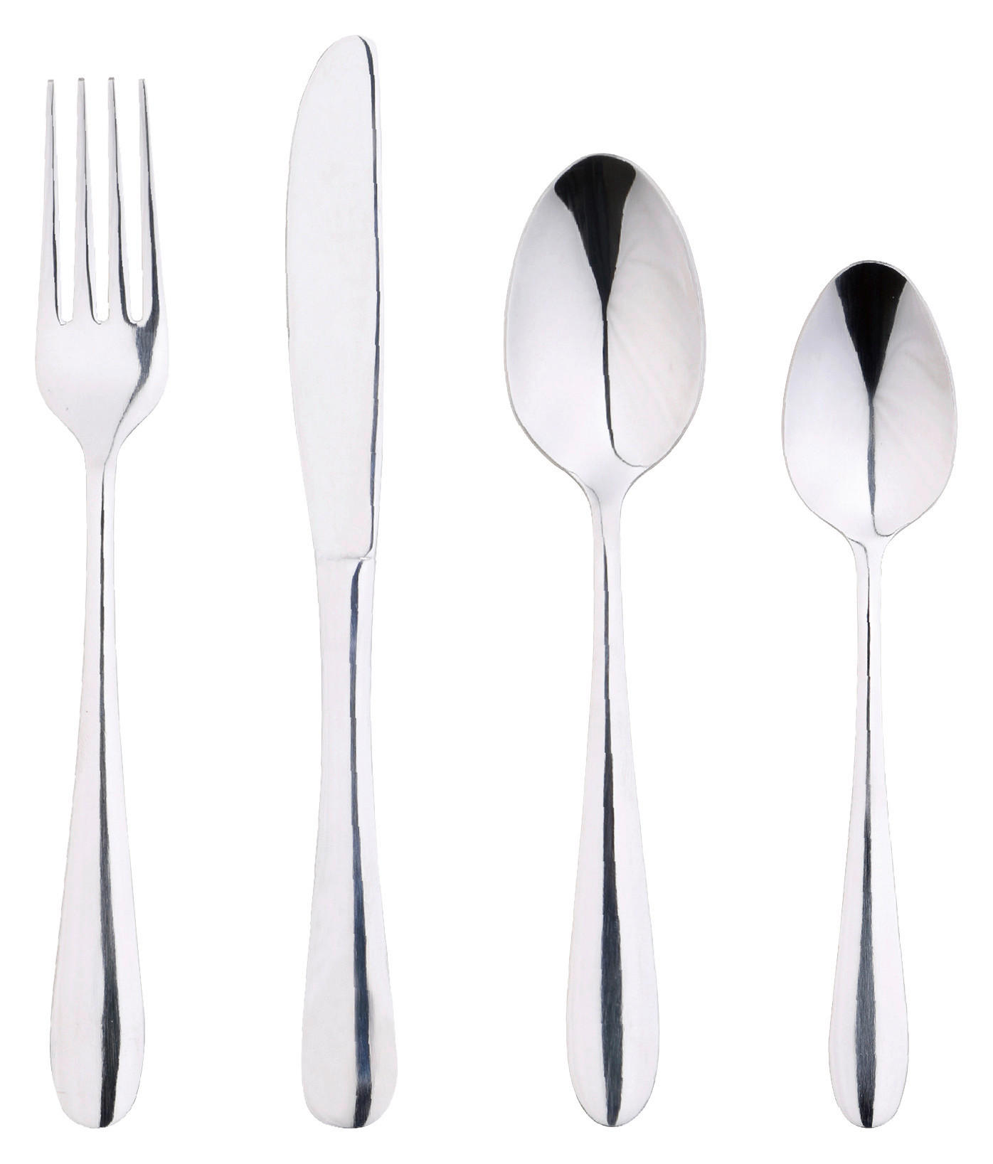 SAN IGNACIO Besteck-Set CORFU silber Edelstahl 24 tlg. CORFU - silber - SAN IGNACIO