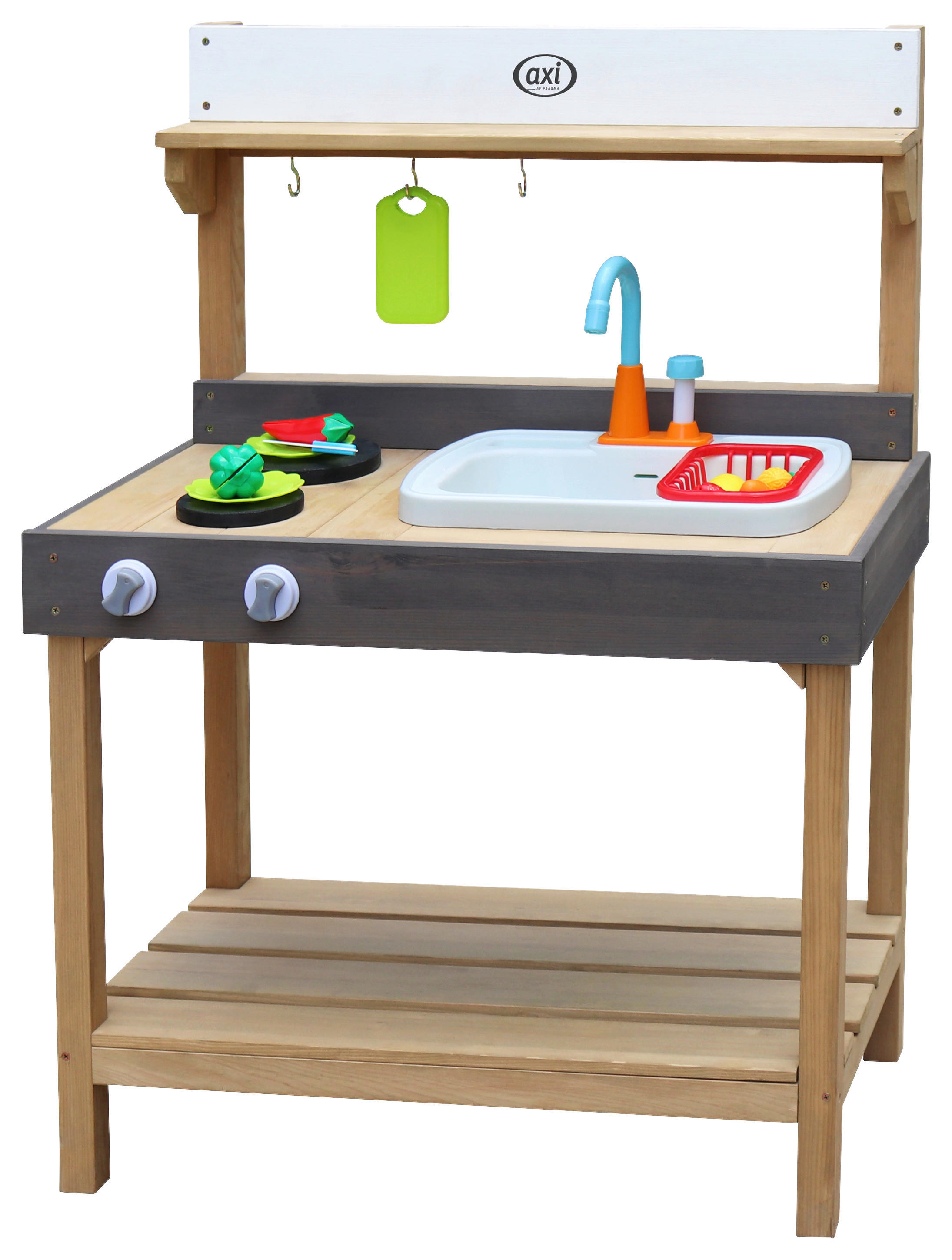 AXI Spielküchen Rosa braun B/H/L: ca. 75x100x40 cm Rosa - braun/weiß (40,00/75,00/100,00cm) - AXI
