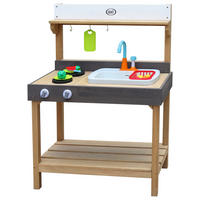 AXI Spielküchen Rosa braun B/H/L: ca. 75x100x40 cm Rosa - braun/weiß (40,00/75,00/100,00cm) - AXI