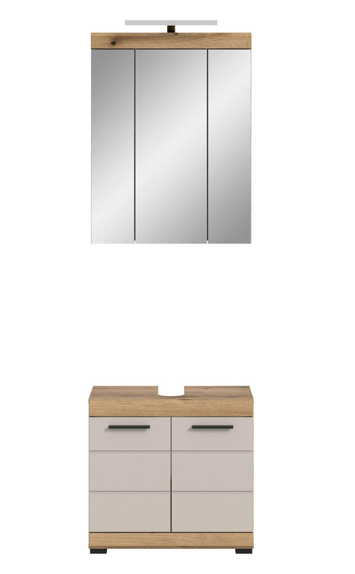 Badezimmer-Set Scout Evoke Oak Nachbildung Kaschmirgrau Nachbildung B/H/T: ca. 60x191x34 cm Scout - Kaschmirgrau (60,00/191,00/34,00cm) - xonox.home