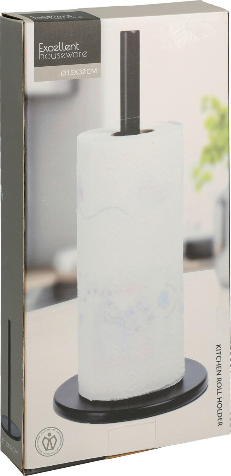 Papiertuchhalter schwarz Metall B/H: ca. 15x32 cm Papiertuchhalter - schwarz (15,00/32,00cm)