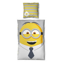 Microfaser Bettwäsche Minions Minions - weiß/gelb (135,00/200,00cm)