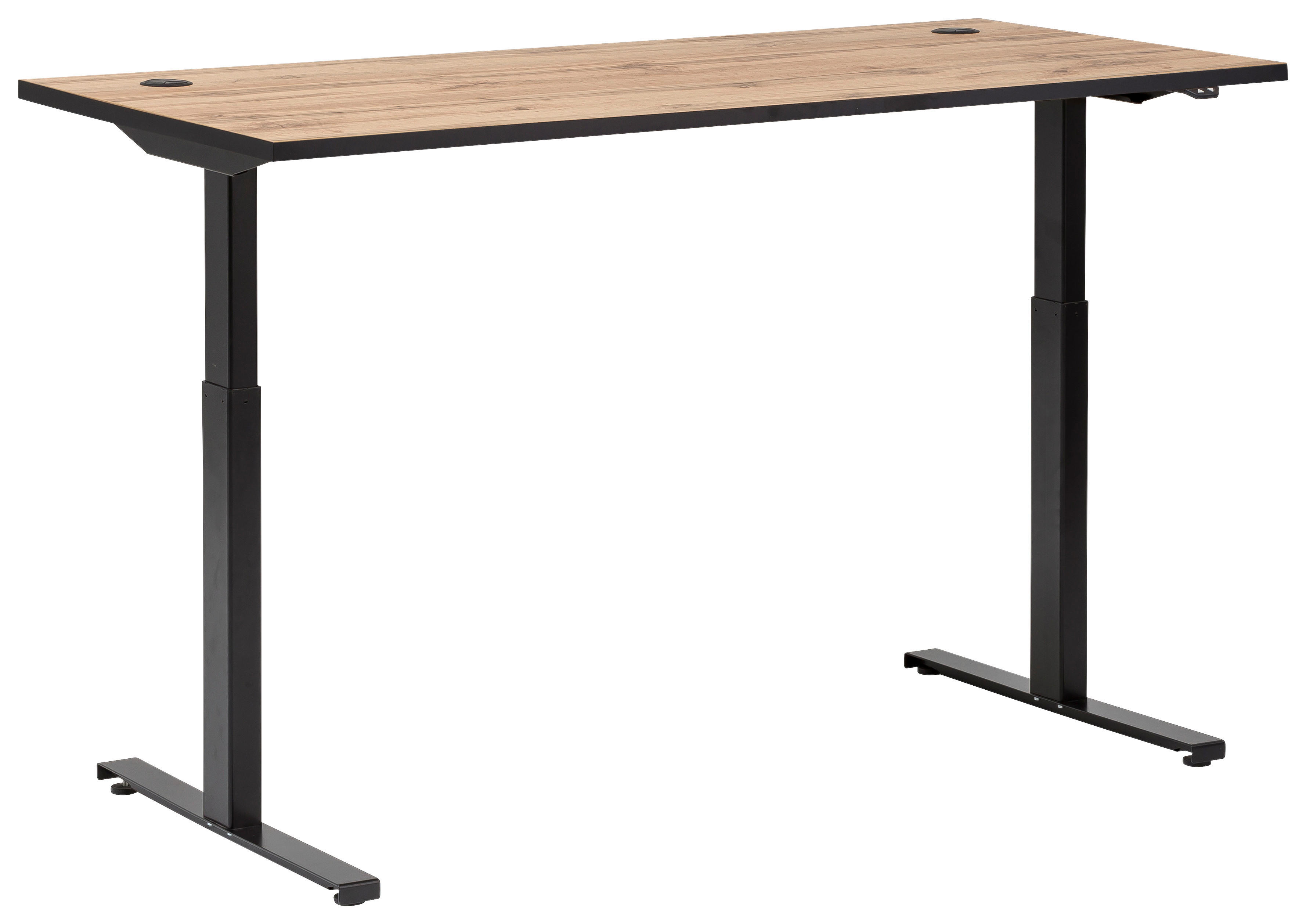 höhenverstellbarer Schreibtisch Serie 2000 Eiche Landhaus Nachbildung B/H/T: ca. 160x71x75 cm Serie 2000 - Eiche (160,00/71,00/75,00cm) - Möbelpartner